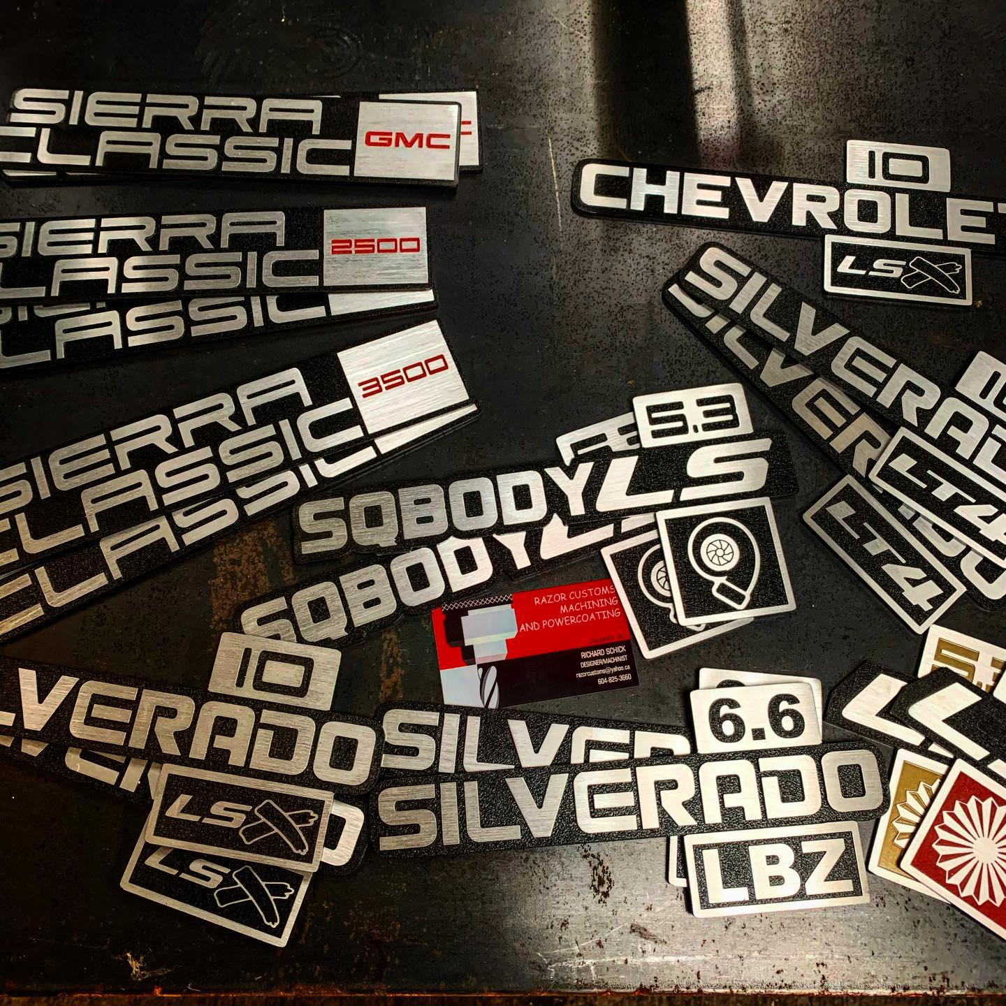 Squarebody GM Truck badges RazorCustoms