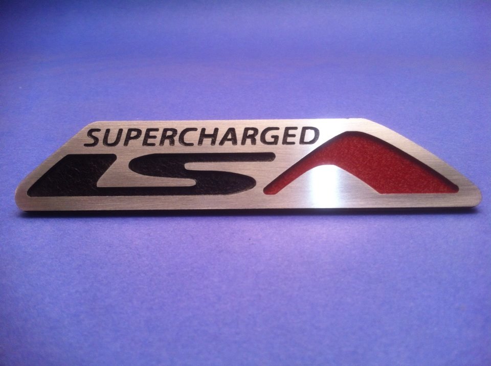 SUPERCHARGED LSA badges