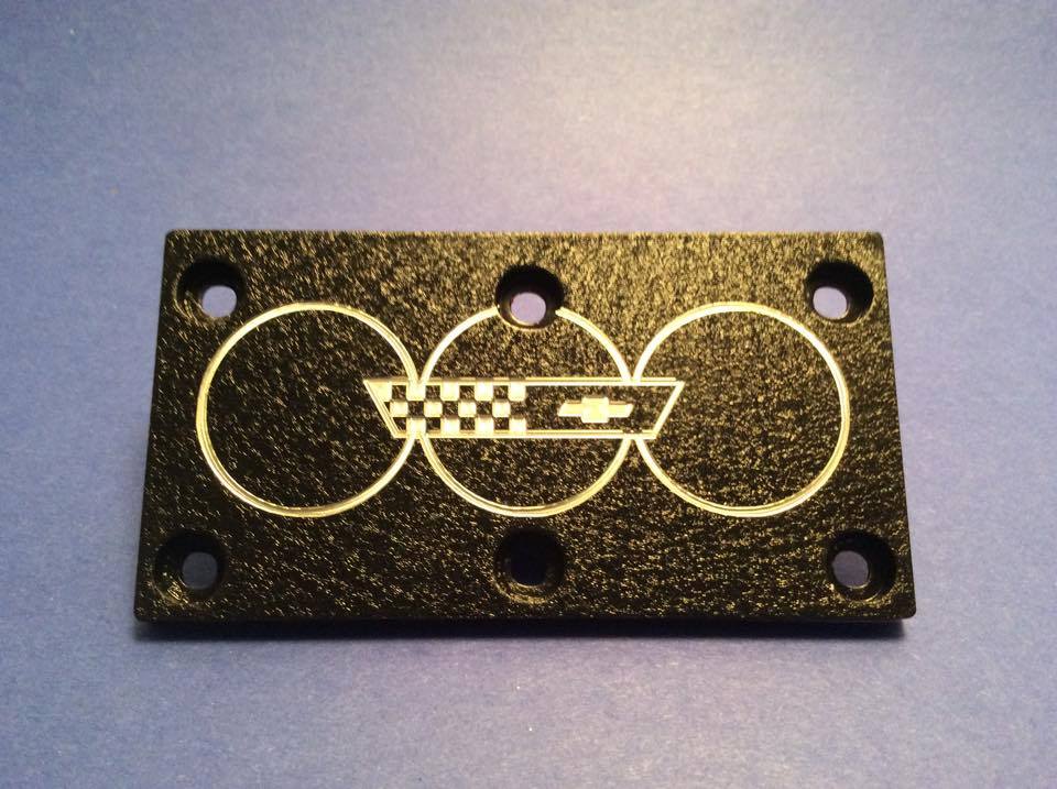 35th Anniversary Corvette Throttle Body Plate RazorCustoms