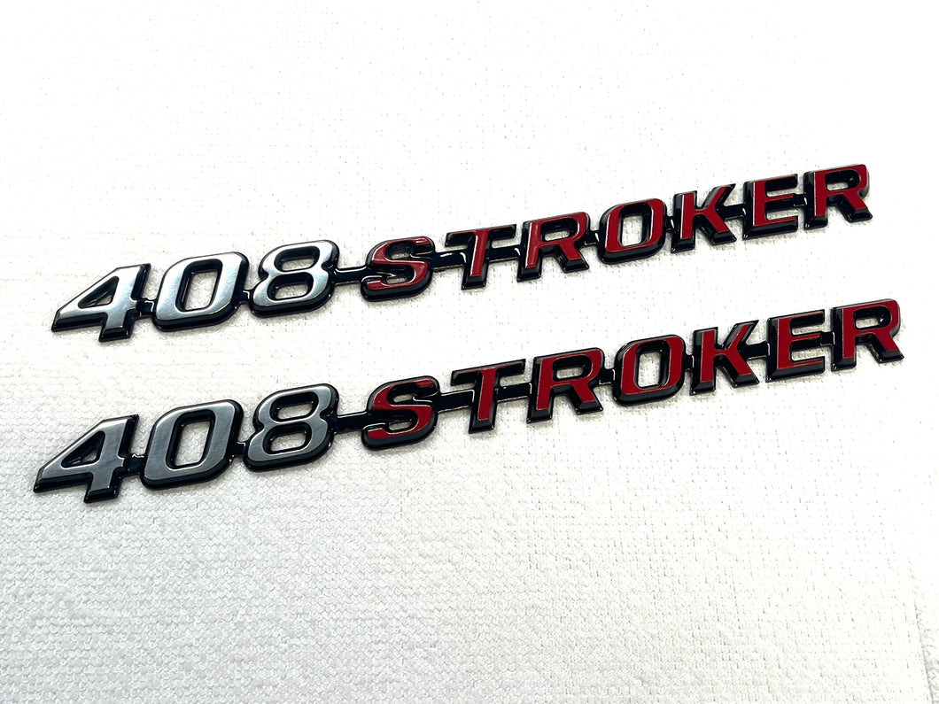 408 stroker challenger snorkel rally hood scoop emblems