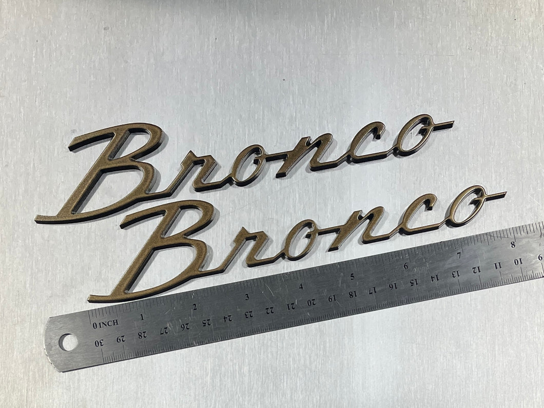 2021 to present Bronco Badges (x2)