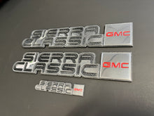 Load image into Gallery viewer, Sierra Classic GMC 81-87 Emblems with dash badge
