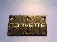 Load image into Gallery viewer, Corvette Script Throttle Body Plate
